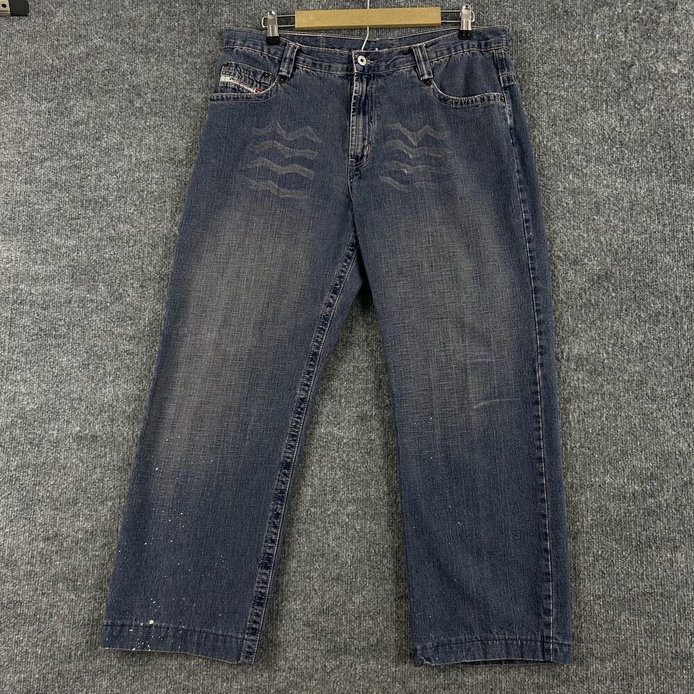 Diesel Jeans Men 36 Regular Straight Blue Denim Italy Vintage Streetwear RR55